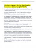 Medicare Agent & Broker Certification Questions & Answers&lpar;RATED A&rpar;