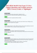 BSN HESI 366 RN Exit Exam V3 &lpar;New 2024&sol; 2025 Update&rpar; Questions and Verified  Answers&vert;100&percnt; Correct&vert; Grade A-Nightingale