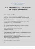 CAP Mitchell Aerospace Exam Questions And Answers &lpar;Guaranteed A&plus;&rpar;