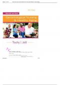 Test bank Touhy and Jett Ebersole and Hess Gerontological Nursing Healthy Aging 5th edition 