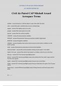 Civil Air Patrol CAP Mitchell Award Aerospace Terms