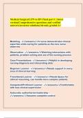Medical Surgical LPN to RN Final part 1 &vert; latest version&vert;Comprehensive questions and verified answers&sol;accurate solutions&vert;Already graded A&plus; Modeling - answersA nurse demonstrates clinical expertise while caring for patients as the new nurse observes