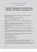 Capstone Fundamentals Assessment Exam Questions And Answers &lpar;Guaranteed A&plus;&rpar;