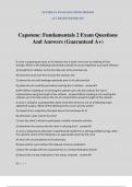 Capstone&colon; Fundamentals 2 Exam Questions And Answers &lpar;Guaranteed A&plus;&rpar;