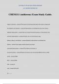 CHEM111 &lpar;midterms&rpar; Exam Study Guide&period;