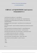CIBTAC A&plus;P QUESTIONS And Answers &lpar;Guaranteed A&plus;&rpar;