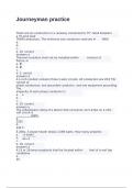 Journeyman  Exam with correct answers 2024 Graded A&plus; 