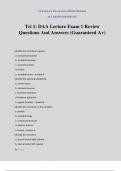 Tri 1&colon; DAA Lecture Exam 1 Review Questions And Answers &lpar;Guaranteed A&plus;&rpar;