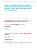 ATI CARE OF PATIENTS WITH PROBLEMS OF THE THYROID AND PARATHYROID GLANDS LATEST EXAM 2024-2025 WITH 194 ACTUAL QUESTIONS AND CORRECT VERIFIED ANSWERS ALREADY GRADED A&plus; 100&percnt; GUARANTEED PASS&excl;
