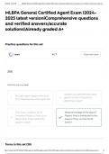 MLBPA General Certified Agent Exam &vert;2024-2025 latest version&vert;Comprehensive questions and verified answers&sol;accurate solutions&vert;Already graded A&plus;