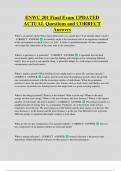 ENWC 201 Final Exam UPDATED  ACTUAL Questions and CORRECT Answers