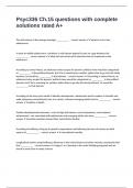 Psyc336 Ch&period;15 questions with complete solutions rated A&plus;