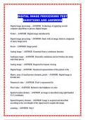 DIGITAL IMAGE PROCESSING TEST QUESTIONS AND ANSWERS