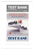 Test Bank for Strategic Management and Competitive Advantage Concepts and Cases 6th Edition by Frank T&period; Rothaermel ISBN&colon; 9781266191862 &vert; All Chapters 1 - 12 &vert; Full Complete