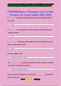 CHM2046 Exam 3 Questions and Correct  Answers the Latest Update 2025-2026