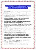  DIGITAL IMAGE PROCESSING CHAPTER 20 EXAM QUESTIONS AND ANSWERS