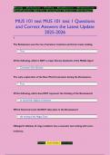 MUS 101 test MUS 101 test 1 Questions  and Correct Answers the Latest Update 2025-2026