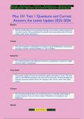 Mus 101 Test 1 Questions and Correct  Answers the Latest Update 2025-2026
