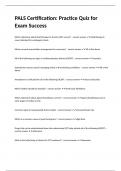 PALS Certification&colon; Practice Quiz for Exam Success