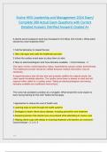 EVOLVE HESI LEADERSHIP AND MANAGEMENT EXAM LATEST 2024 TEST BANK&vert; COMPLETE 300 REAL EXAM QUESTIONS AND CORRECT DETAILED ANSWERS &lpar;VERIFIED ANSWERS&rpar; ALREADY GRADED A&plus;&vert; EVOLVE HESI LEADERSHIP AND MANAGEMENT EXAM 2024 &lpar;NEW&excl;&excl;&rpar;