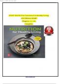 Test Bank for Nutrition For Healthy Living 6th Edition Schiff All Chapters 1-13 Full Complete