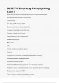 DNAP 704 Respiratory Pathophysiology Exam 3&period;