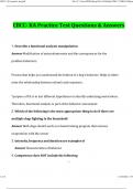 CBCC- KA PRACTICE TEST &lpar;2024 &sol; 2025&rpar; Questions and Verified Answers&comma; 100&percnt; Guarantee Pass