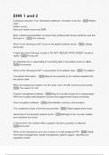 EHR 1 and 2 questions and answers