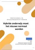 Bronnenonderzoek hybride onderwijs&comma; afgerond met een 9&comma;5&excl;&excl;&excl;