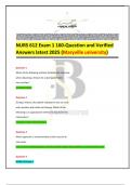 NURS 612 Exam 1 160-Question and Verified Answers latest 2025 &lpar;Maryville university&rpar;