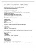 CIS-ITSM EXAM QUESTIONS AND ANSWERS 2024&sol;2025