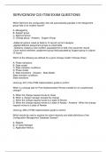 SERVICENOW CIS-ITSM EXAM QUESTIONS