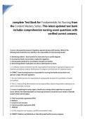 Fundamentals for Nursing Content Mastery Series &ndash; Test Bank Practice Questions and Answers