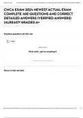 CMCA EXAM 2024 NEWEST ACTUAL EXAM COMPLETE 400 QUESTIONS AND CORRECT DETAILED ANSWERS &lpar;VERIFIED ANSWERS&rpar; &vert;ALREADY GRADED A&plus;