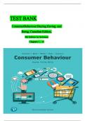 TEST BANK For Consumer Behaviour&colon; Buying&comma; Having&comma; and Being&comma; Canadian Edition&comma; 9th Edition&comma; 2024 by Michael R&period; Solomon&comma; Verified Chapters 1 - 15&comma; Complete Newest Version 