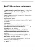 RADT 100 questions and answers