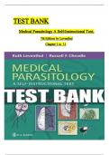 TEST BANK for Medical Parasitology&colon; A Self-Instructional Text&comma; 7th Edition by Leventhal&semi; Cheadle&comma; All 11 Chapters Covered&comma; Verified Latest Edition ISBN&colon;9780803675797
