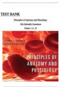 Test Bank for Principles of Anatomy and Physiology 12th Edition by Gerard J Tortora&comma; Bryan H Derrickson &vert; All Complete Chapter 1-29