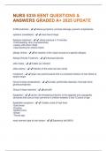 NURS 5335 EENT QUESTIONS & ANSWERS GRADED A&plus; 2025 UPDATE