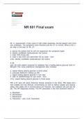 NR 601 Final Exam Questions & Answers &lpar;Latest 2024 &sol; 2025&rpar; &colon; Practicum &vert;&vert;Complete A&plus; Guide