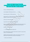 Chapter 20&colon; Digital Image Processing Comprehensive Questions And answer latest upload  2024&sol; 2025 with 100&percnt; verified solutions