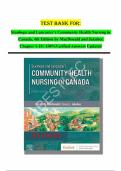 TEST BANK Stanhope and Lancaster&rsquo;s Community Health Nursing in Canada&comma; 4th Edition by MacDonald and Jakubec All Chapters &period; 100&percnt;Verified Answers Updated