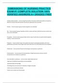 Dimensions Of Nursing Practice Exam &num;1