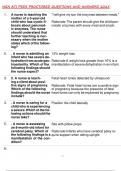 NGN ATI PEDS PROCTORED QUESTIONS AND ANSWERS 2025