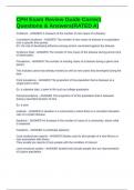 CPH Exam Review Guide Correct Questions & Answers&lpar;RATED A&rpar;