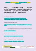 EKG CERTIFICATION EXAM QUESTIONS AND CORRECT DETAILED  ANSWERS &vert;ALREADY GRADED A&plus;  LATEST UPDATE &vert; 2024-2025