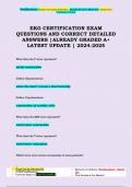 EKG CERTIFICATION EXAM QUESTIONS AND CORRECT DETAILED ANSWERS &vert;ALREADY GRADED A&plus; LATEST UPDATE &vert; 2024-2025