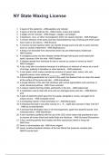 NY State Waxing License QUESTIONS AND CORRECT DETAILED ANSWERS WITH RATIONALES 2025&sol;2026 &lpar;VERIFIED ANSWERS&rpar; &vert;ALREADY GRADED A&plus;