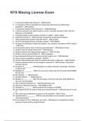 NYS Waxing License Exam QUESTIONS AND CORRECT DETAILED ANSWERS WITH RATIONALES 2025&sol;2026 &lpar;VERIFIED ANSWERS&rpar; &vert;ALREADY GRADED A&plus;