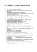 NYS Waxing License Exam 91 Terms QUESTIONS AND CORRECT DETAILED ANSWERS WITH RATIONALES 2025&sol;2026 &lpar;VERIFIED ANSWERS&rpar; &vert;ALREADY GRADED A&plus;